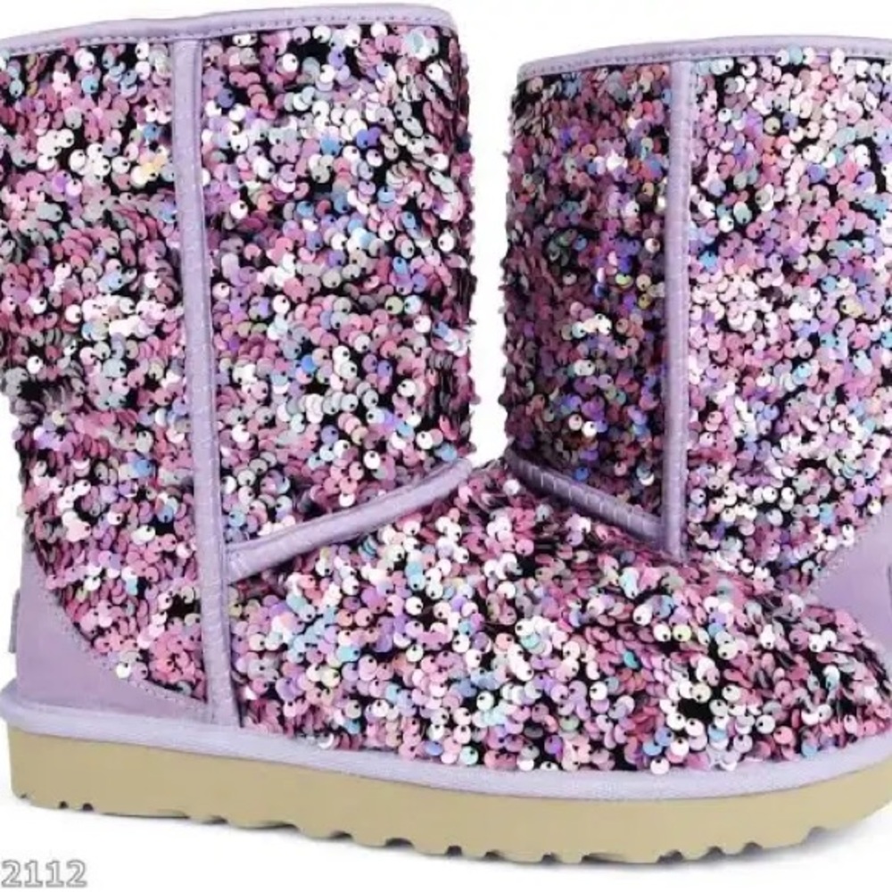UGG  boots Australia Classic Stellar Sequin - Big girl | Color: Lilac/Purple